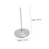 Stainless Steel Receipt Holder, 1 Piece, with Heavy Silver Base view 2