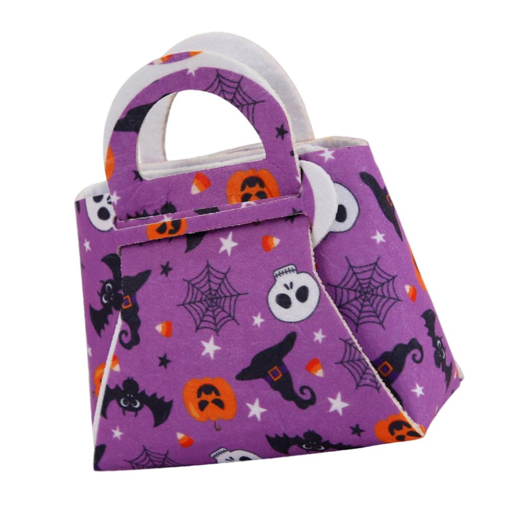 Halloween Pumpkin-Shaped Felt Bag