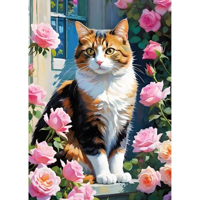 DPHERO DIY Calico Cat Diamond Painting Kit
