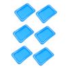 VALICLUD 6-Piece Inflatable Ice Serving Trays, Transparent Blue view 1
