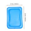 VALICLUD 6-Piece Inflatable Ice Serving Trays, Transparent Blue view 2