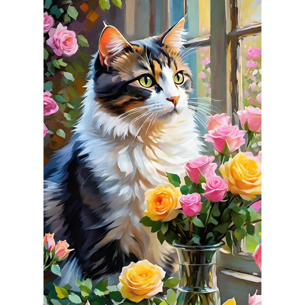 DPHERO DIY Calico Cat Diamond Painting Kit