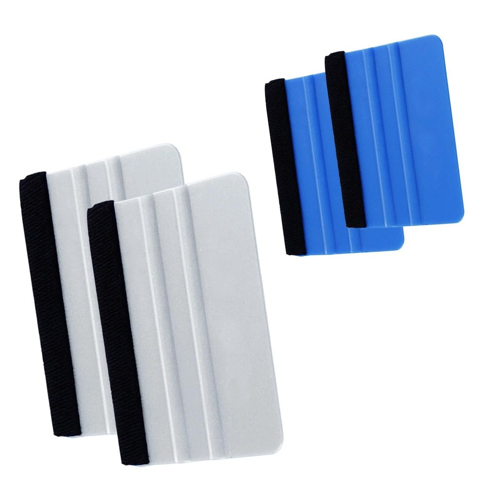 4-Piece Squeegee Set with Felt Edge