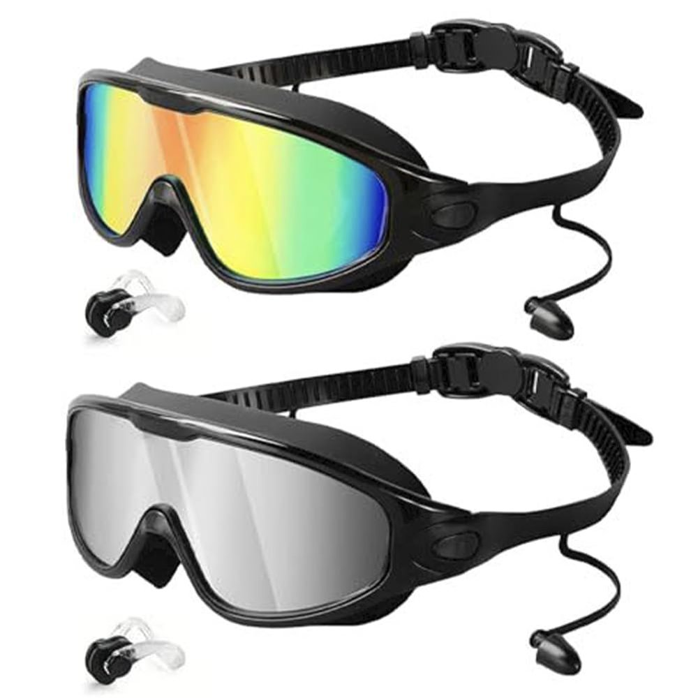 Kexpery Large Anti-Fog Professional Swimming Goggles for Swimming and Recreational Swimming