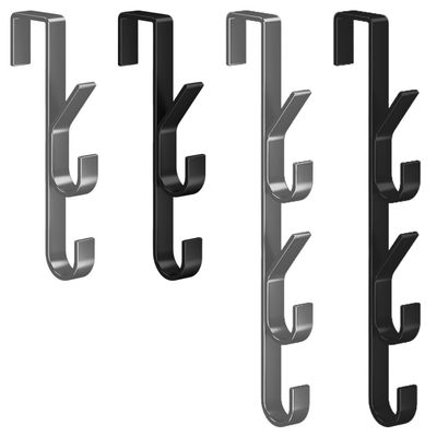 XINGSUI 4-Pack Over-the-Door Double Hooks