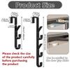 XINGSUI 4-Pack Over-the-Door Double Hooks view 2
