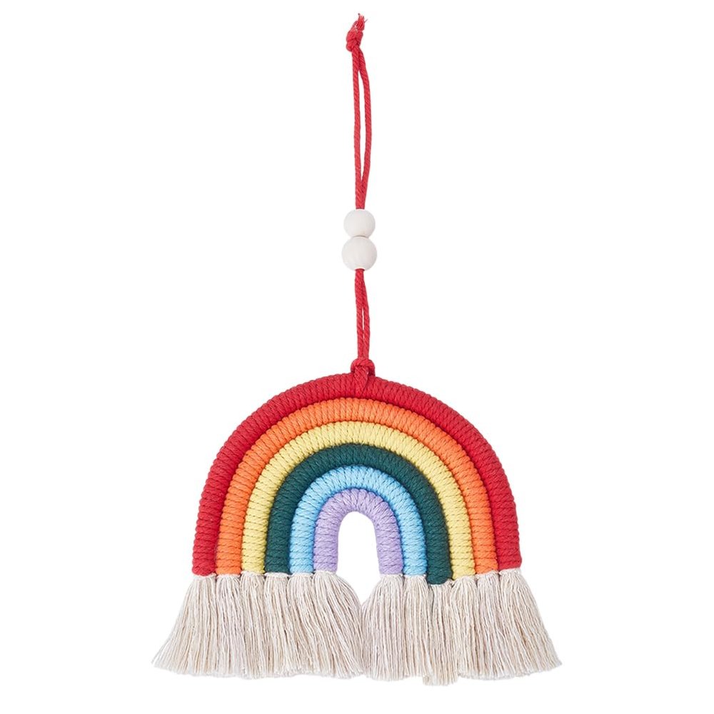 CRAFTYMELODY 2-Pack Colorful Rainbow Wall Hanging Decoration
