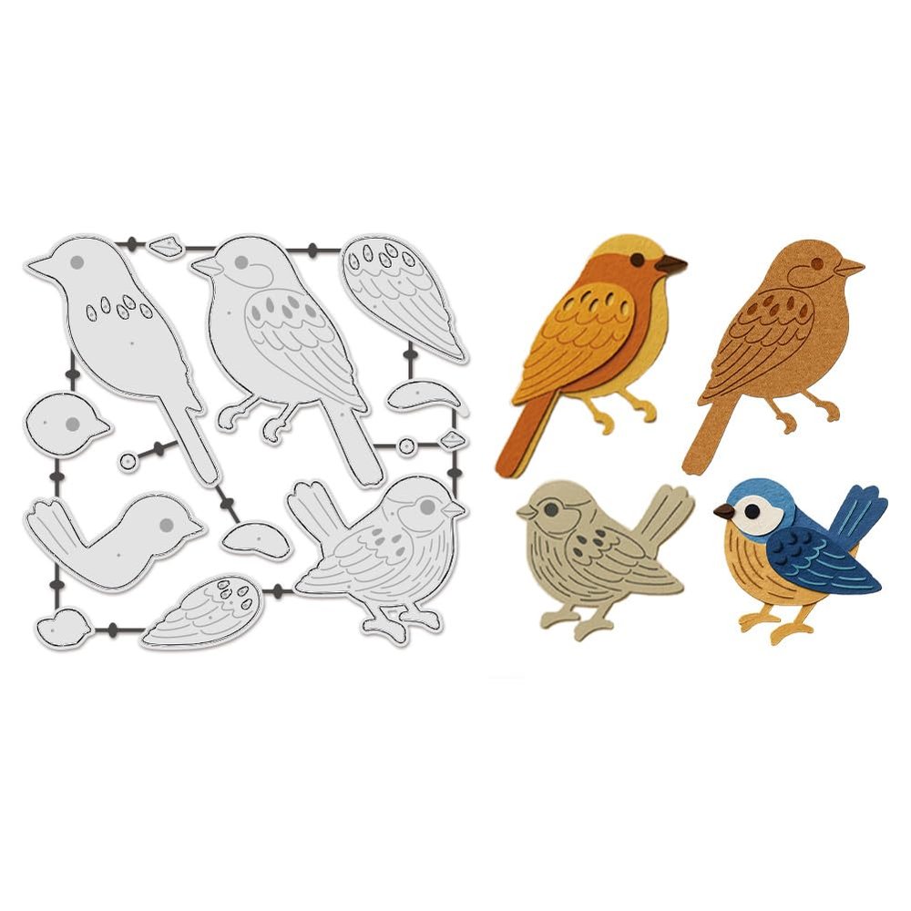UNICRAFTALE 14-Piece Bird Cutting Dies