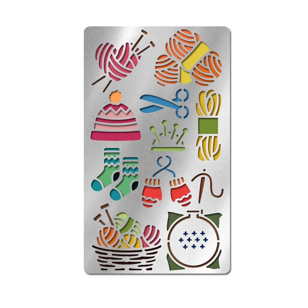 UNICRAFTALE Metal Craft Stencils for Wood Burning & Painting