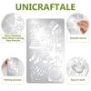 UNICRAFTALE Metal Craft Stencils for Wood Burning & Painting view 4