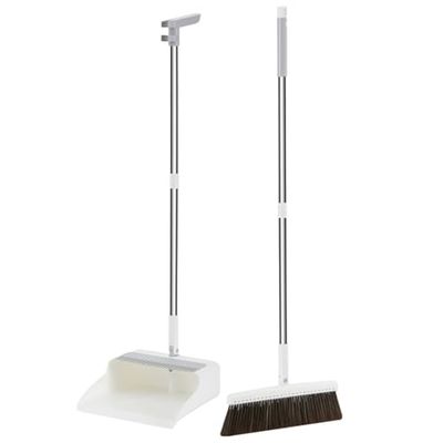Broom and Dustpan Set for Pet Hair Removal