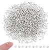 UNICRAFTALE 1000pcs Round Crimp Beads Silver Rondelle Spacers view 1