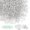 UNICRAFTALE 1000pcs Round Crimp Beads Silver Rondelle Spacers view 3