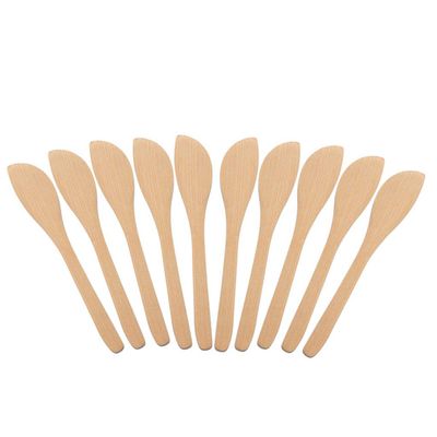 NIHENHAO 10-Pack Bamboo Spatulas