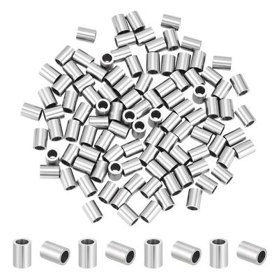 UNICRAFTALE Approx. 100pcs 304 Stainless Steel Tube Beads, 3mm Diameter x 4mm, for DIY Jewelry Making
