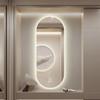 Oval LED Bathroom Mirror, 3 Dimmable Colors, Anti-Fog, Touch Switch, 120 cm view 1