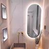Oval LED Bathroom Mirror, 3 Dimmable Colors, Anti-Fog, Touch Switch, 120 cm view 2