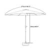 9-Ft Patio Umbrella with Crank, Green view 4