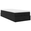 IKAYAA Box Spring Bed 100 x 200 cm with Mattress and Storage, Black view 2