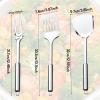 Stainless Steel Spatula Set, 3 Pieces view 4