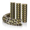 FunX Birthday Streamers 18th Birthday 3-Pack - Gold Black Party Decor view 1