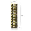 FunX Birthday Streamers 18th Birthday 3-Pack - Gold Black Party Decor view 3