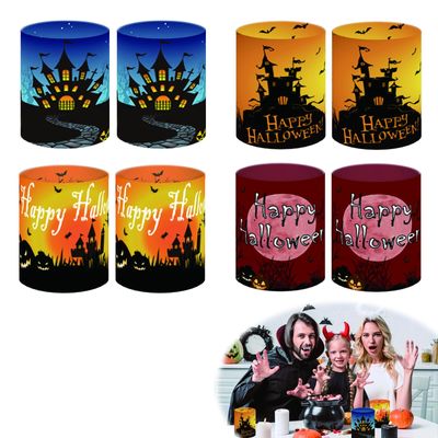 DHWEKU 8-Piece Halloween Decor and Candle Holder Set