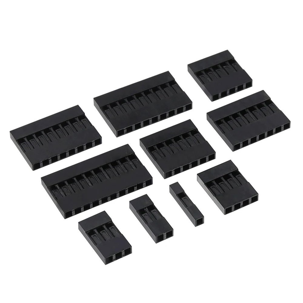 2.54 mm Plastic Connector Housing, 1P–10P, 10 pcs (9P)