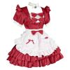Women's Black Midi/Maxi Dirndl French Maid Dress, Oktoberfest Cosplay Outfit, S–5XL view 4