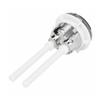 Dual-Flush Toilet Cistern Push Button, 38 mm Round Valve for Bathroom Cisterns, Water-Saving, 1 Pc. view 2