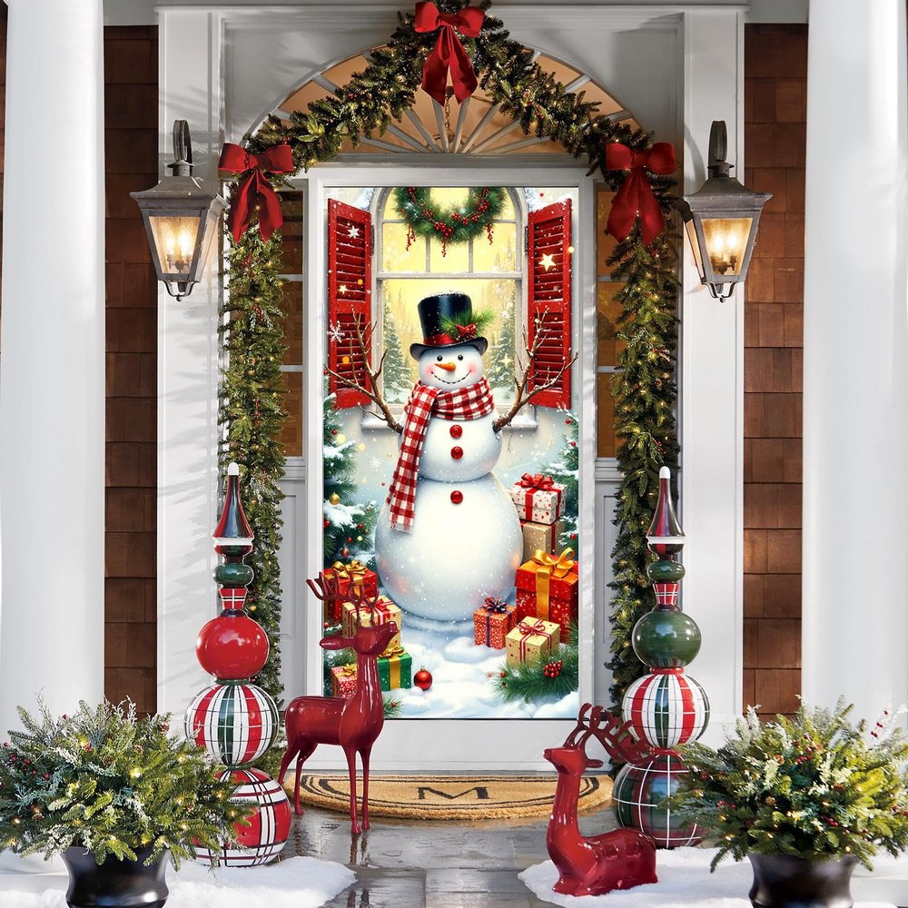 Christmas Door Cover Decoration 90 x 180 cm