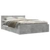 Emmtore Bed Frame with Headboard and Storage, Concrete Gray, 120 x 190 cm view 2
