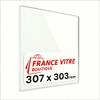 307 x 303 x 4 mm SCHOTT ROBAX Fireplace Glass, Stove Glass, Replacement Fireplace Pane, Heat-Resistant Glass up to 800°C view 1