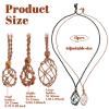 Qulkws 6-Piece Fishnet Stone Necklace Cord view 2