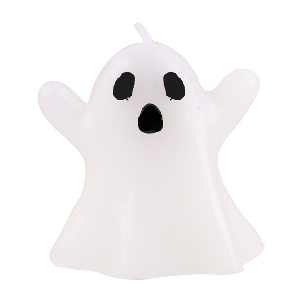 Halloween Ghost Candle - White Scary Candle
