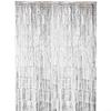 Thick Rain Silk Curtain, 1 x 2 m, for DIY Photo Booth Background and Party Decoration (Silver) view 1