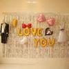 Thick Rain Silk Curtain, 1 x 2 m, for DIY Photo Booth Background and Party Decoration (Silver) view 3