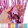 Thick Rain Silk Curtain, 1 x 2 m, for DIY Photo Booth Background and Party Decoration (Silver) view 4