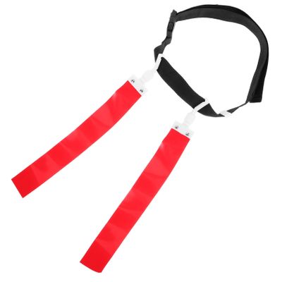 Abaodam Red Flag Football Belt, Adjustable Rugby Flags for Training