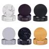 IKFGTJRE Leather Coasters with Marble Grain, White, 6-Piece Set with Holder view 2