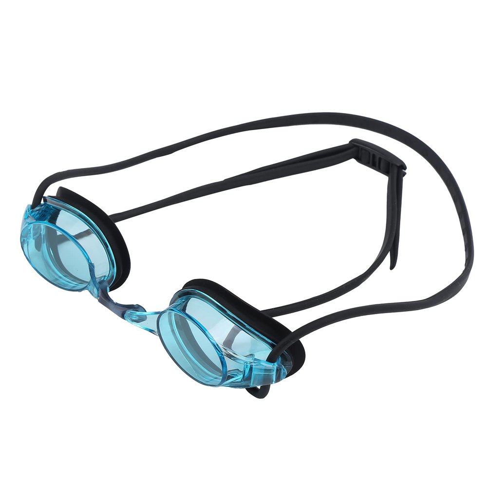 Fafeims Adult Anti-Fog Swimming Goggles for Men, Silicone Goggles for Pools and Open Water (Black/Blue)