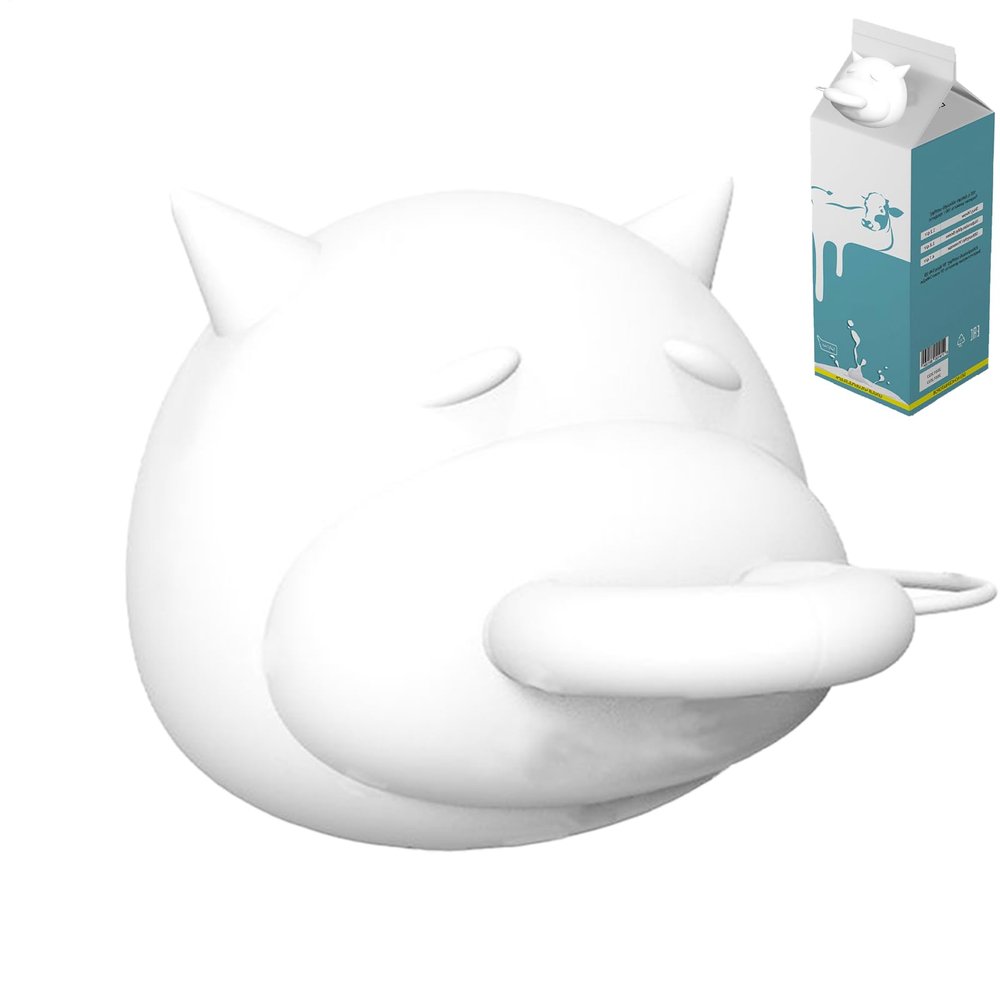 Soda Bottle Caps | 3D Cow-Shaped Silicone Caps