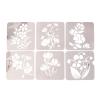 Flower Painting Stencils, 6 Pieces view 1