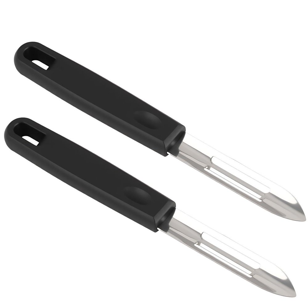 2PCS Vegetable Peeler Set with Ergonomic Grip