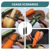 2PCS Vegetable Peeler Set with Ergonomic Grip view 4