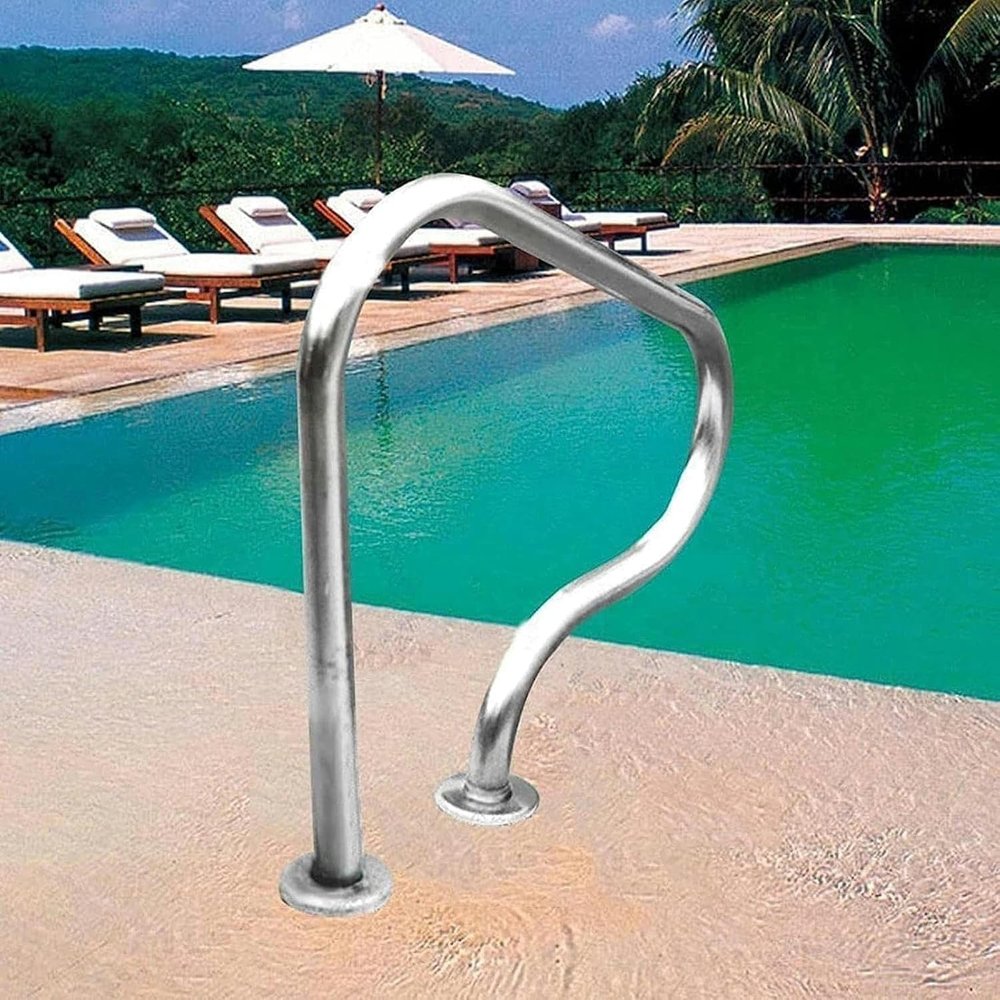 Pool Handrail, Safety Grab Bar, 1-Piece, Indoor/Outdoor, 1 mm Thick