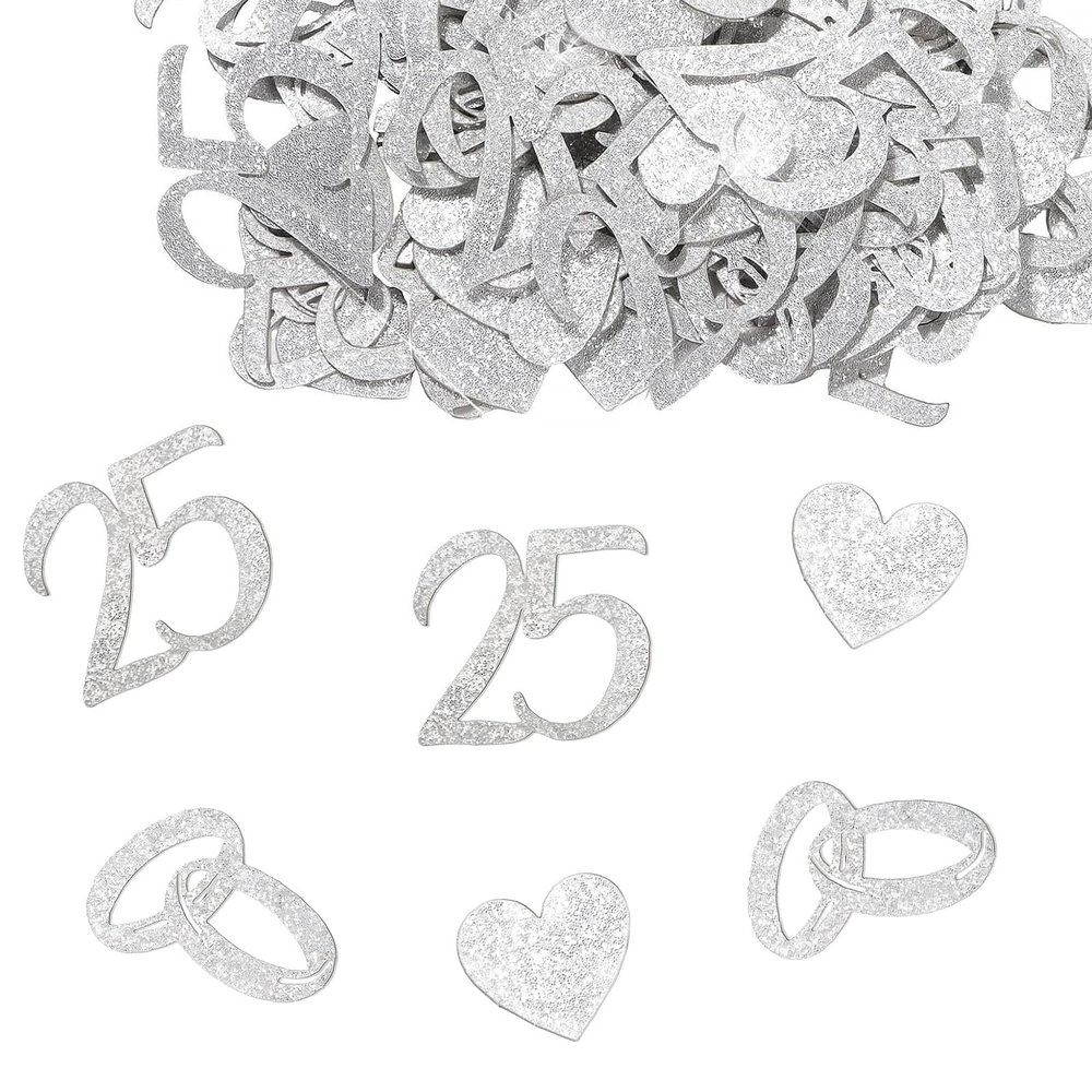 Silver Wedding Glitter Confetti