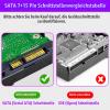 ELFJMZP SATA Hard Drive Data/Power Combo Cable, 22-Pin to 4-Pin Molex + Motherboard SATA, 30 cm view 4