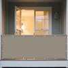 Rectangular Shade Sail 130 x 340 cm, Waterproof, 98% UV Protection, Taupe view 1