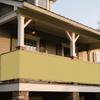 Rectangular Sun Shade Sail 200 x 480 cm, Waterproof UV and Wind Protection, Sand Yellow, with Ropes view 1